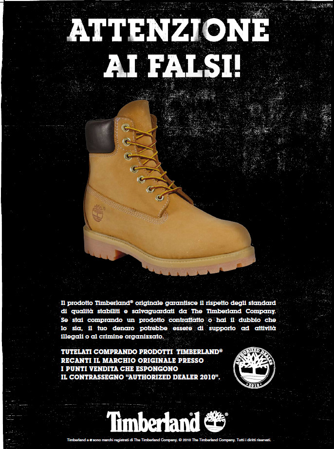 Timberland l' originalità va difesa, stop alle contraffazioni - Ma Guarda  Un Po'